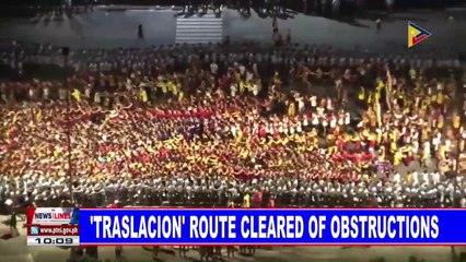 'Traslacion' route cleared of obstructions