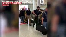U.S. Firefighters Applauded As They Arrive In Australia To Assist With Bushfire Efforts