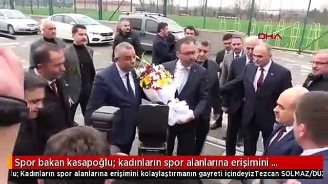 Spor bakan kasapoğlu: kadınların spor alanlarına erişimini kolaylaştırmanın gayreti içindeyiz