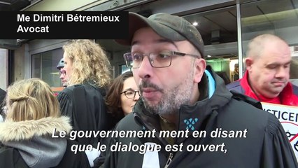 Retraites: des avocats en grève bloquent le palais de justice de Lille
