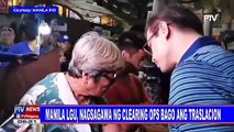 Manila LGU, nagsagawa ng clearing ops bago ang Traslacion