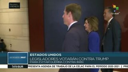 Legisladores de EE.UU. votarán contra Trump para evitar la guerra