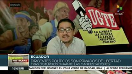 Ecuador: trabajadores reiteran denuncias de persecución política