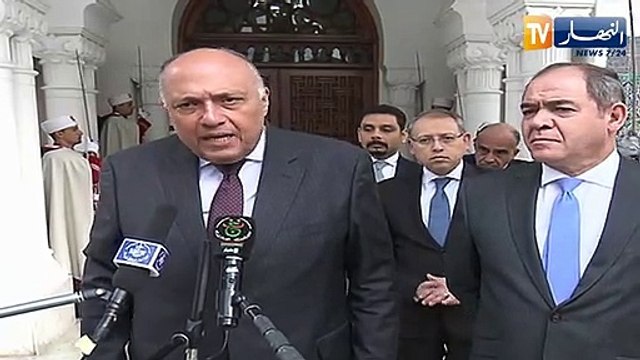 وزير الخارجية المصري: لدينا رغبة في دعم العلاقات بين الجزائر ومصر والتنسيق بيننا لإيجاد حلّ جذري في ليبيا