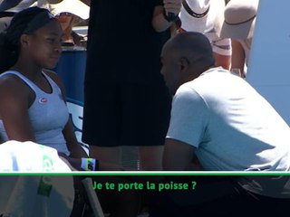 Auckland - ''Tu me portes la poisse'' : Coco Gauff dispute son papa après avoir entendu un gros mot