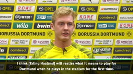 Haaland needs time to settle at Dortmund - Brandt