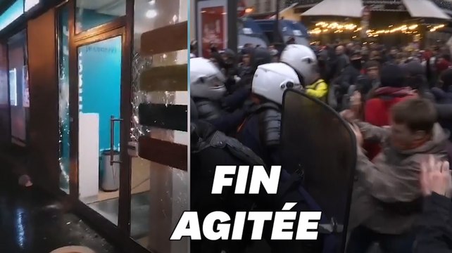 À Paris, vitrines brisées, violences et charges policières en fin de manifestation