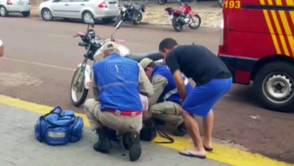 Gestante fica ferida em acidente de trânsito na Rua Europa