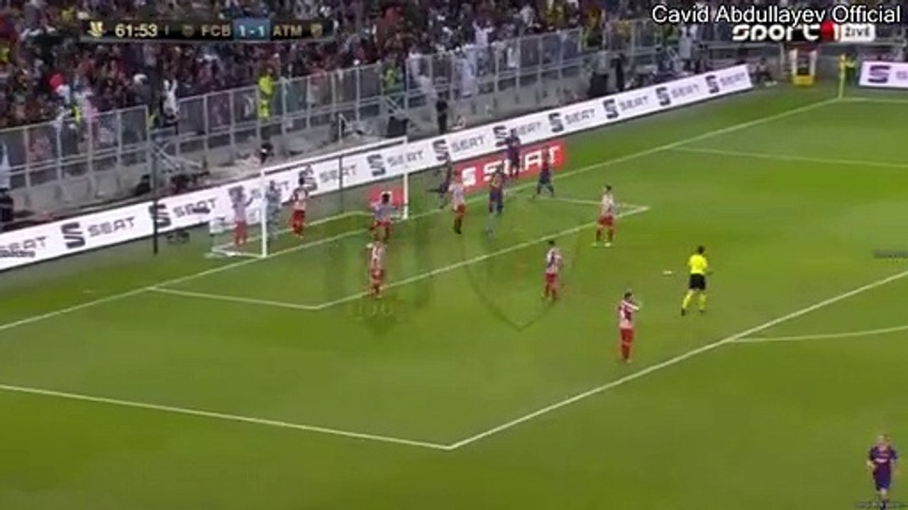 Antoine Griezmann goal!!! Barcelona 2-1 Atletico Madrid (Super cup) (1)