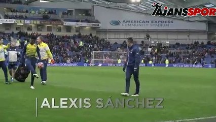 Alexis Sanchez futbol hünerlerini sergiledi