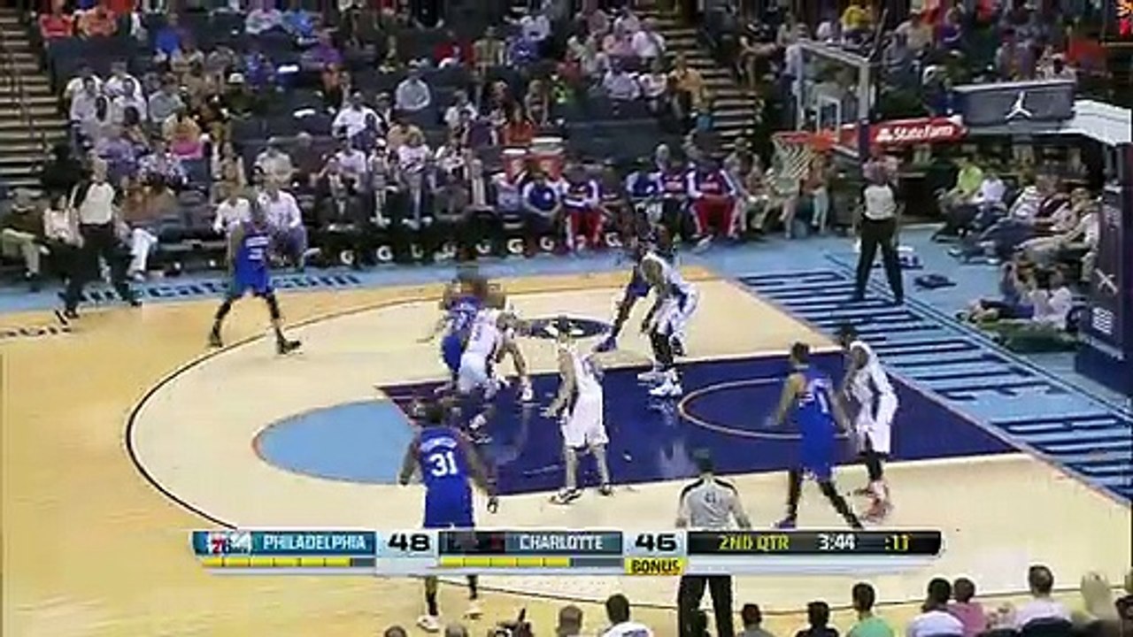 Philadelphia 76ers 105 - 111 Charlotte Bobcats
