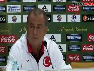 Terim ve Burak Yılmaz Romanya maçı öncesi konuştu! II