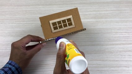 Wow! a house on a tree | making a small cardboard house  with light