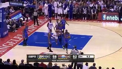 Ortam gerildi ve Serge Ibaka atıldı!