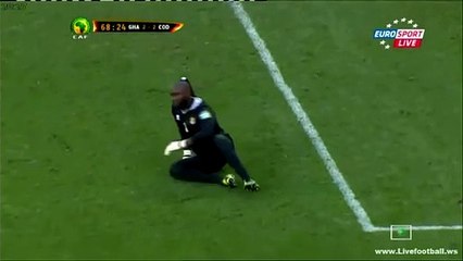 Kongolu kaleciden çılgın gol sevinci!