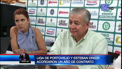 Dreer será presentado el lunes en Liga de Portoviejo
