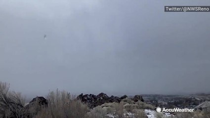 From clear skies to snowy skies in a flash