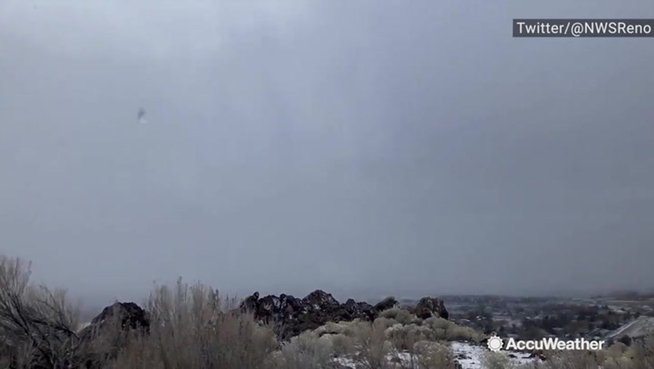 From clear skies to snowy skies in a flash