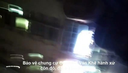 Bảo vệ chung cư CT2 Văn Khê hành hung, dọa đánh chết khách gửi xe