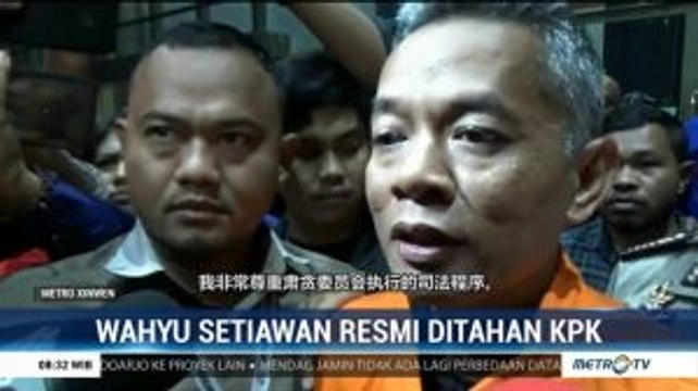 Komisioner KPU Wahyu Setiawan Resmi Ditahan KPK