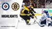 NHL Highlights | Jets @ Bruins 1/9/20