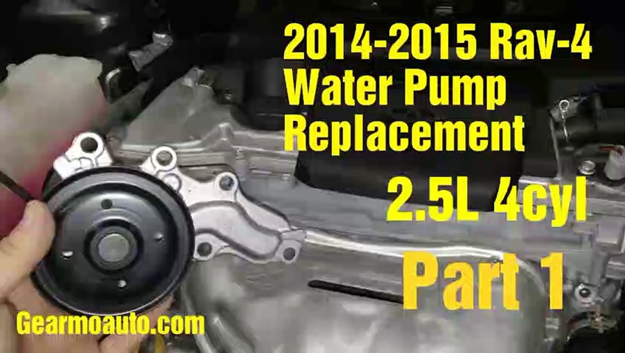 2014-2015 Rav-4 water pump replacement part 1