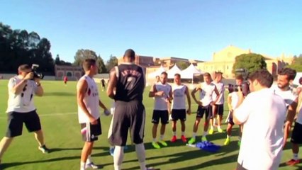 Real Madrid antrenmanında bir NBA yıldızı!