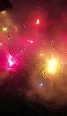 Ali Koç balkon konuşmasına çıktığında Fenerbahçe taraftarı