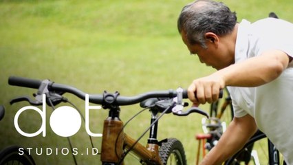 Kisah Jatnika, Menyulap Bambu Jadi Sepeda