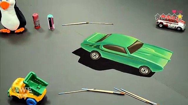 GTA V x LEGO Stop Motion 3D Chalk Art - AWE me Artist Series