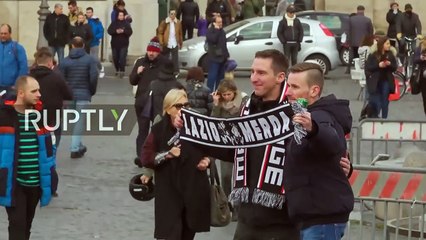 Lazio - Frankfurt maçında olay çıktı!