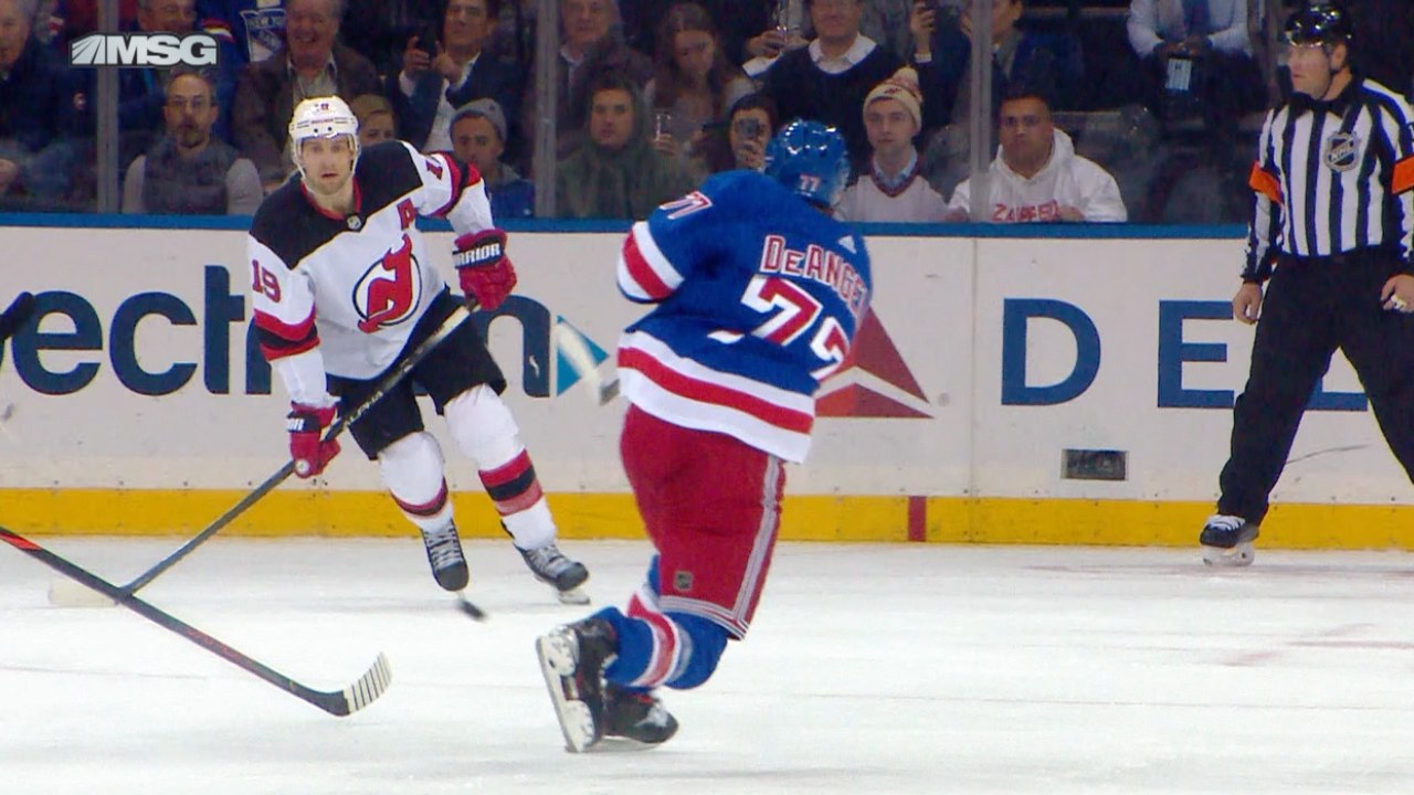 DeAngelo's first career hatty burns the Devils