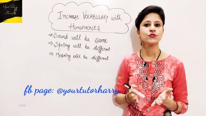 Learn English | Increase Vocabulary through Homophones | Guaranteed Results | Your Tutor Harry