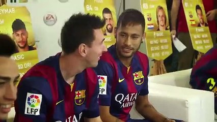 Barcelonalı oyuncuların FIFA keyfi! Neymar, Messi, Pique...