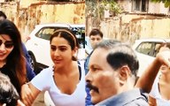 Sara Ali Khan Pulls Back In Shock As A Man Tries To Kiss Her, Security Jumps To Her Rescue