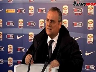 Lazio başkanına basın toplantısında ölüm tehtidi!