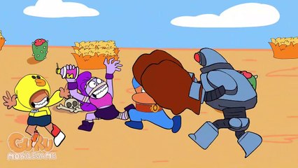 Brawl Stars Animation #29 - Leon x EMZ Restore Robot