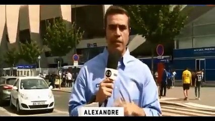 Canlı yayında Neymar taklidi!