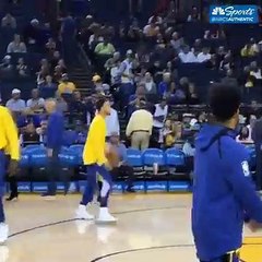 Stephen Curry'den ilginç hareket