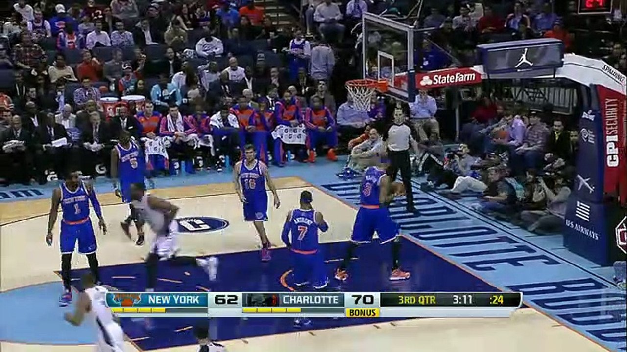 New York Knicks 98 - 108 Charlotte Bobcats