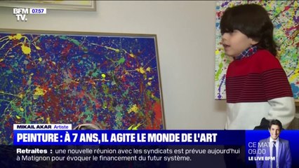 À 7 ans, Mikail Akar agite le monde de l'art