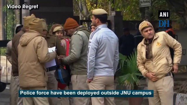 Security beefed up outside JNU campus