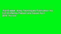 Full E-book  Army Techniques Publication Atp 3-21.8 Infantry Platoon and Squad April 2016  Review
