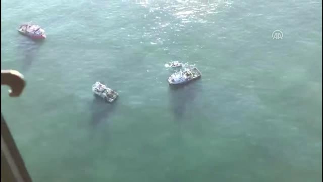 Helikopter Görüntüsü - Kayıp balıkçılar aranıyor