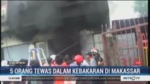 5 Orang Tewas Dalam Kebakaran Ruko di Makassar