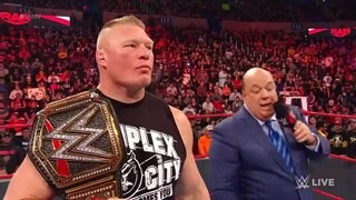 Brock Lesnar to enter at No. 1 in the Royal Rumble Match- Raw, Jan. 6, 2020 - YouTube