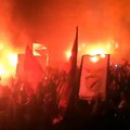 Benfica taraftarının final coşkusu! Ateşe verdiler...
