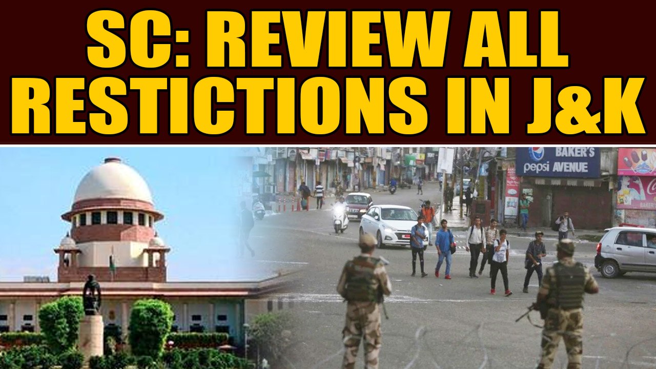 SC on J&K: All restrictive orders must be made public, indefinite internet suspension abuse of power