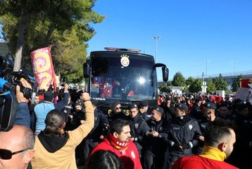 Galatasaray kafilesi ikinci yarı hazırlıkları için Antalya'ya geldi