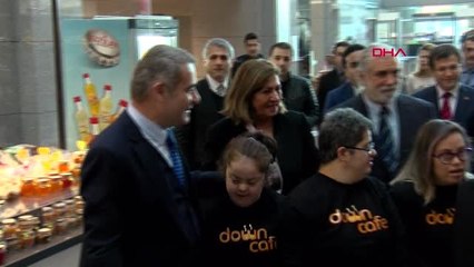 İstanbul adalet sarayı'nda 'down cafe' açıldı